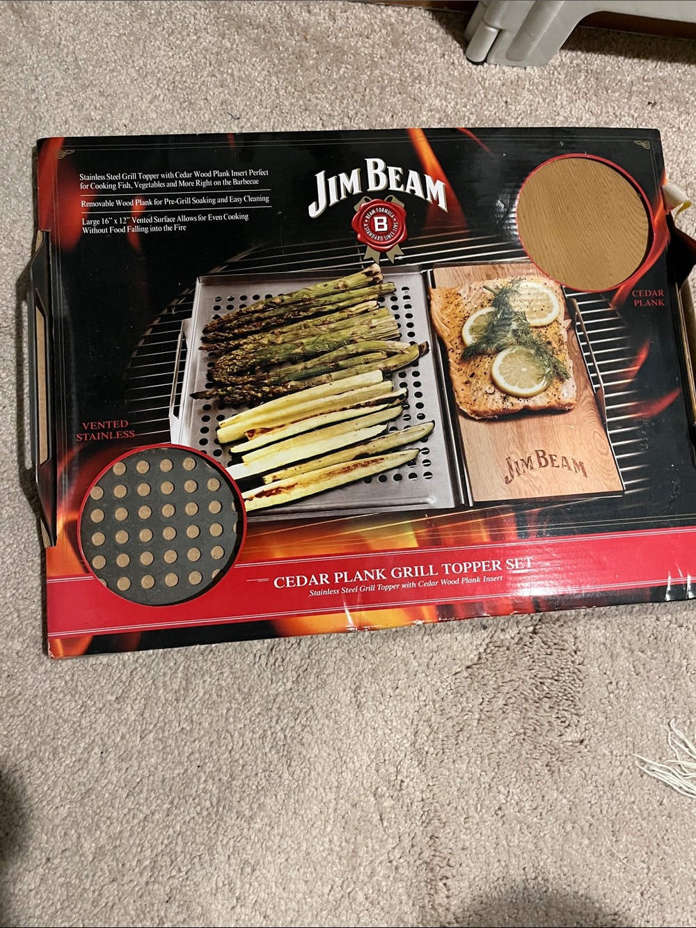 Jim Beam Cedar Plank Grill Topper Set -